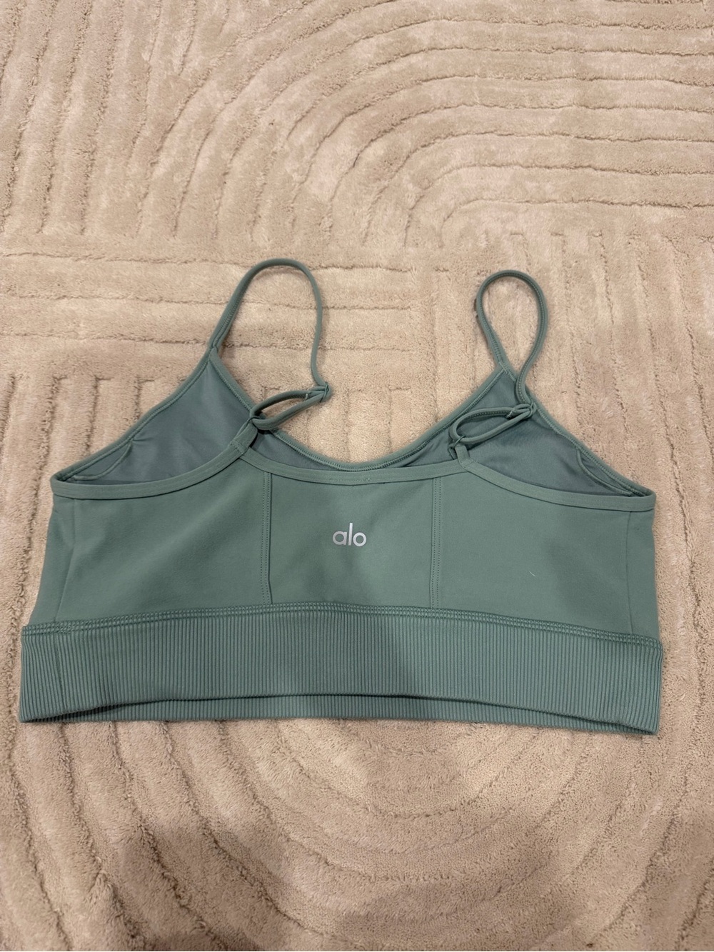 Green Alo Sports Bra